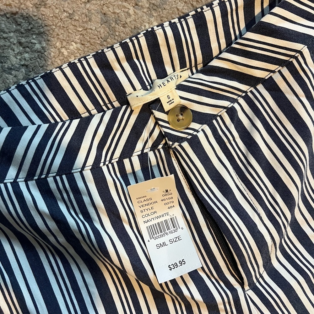 Pacsun Navy & White Trousers Small - Picture 3 of 6